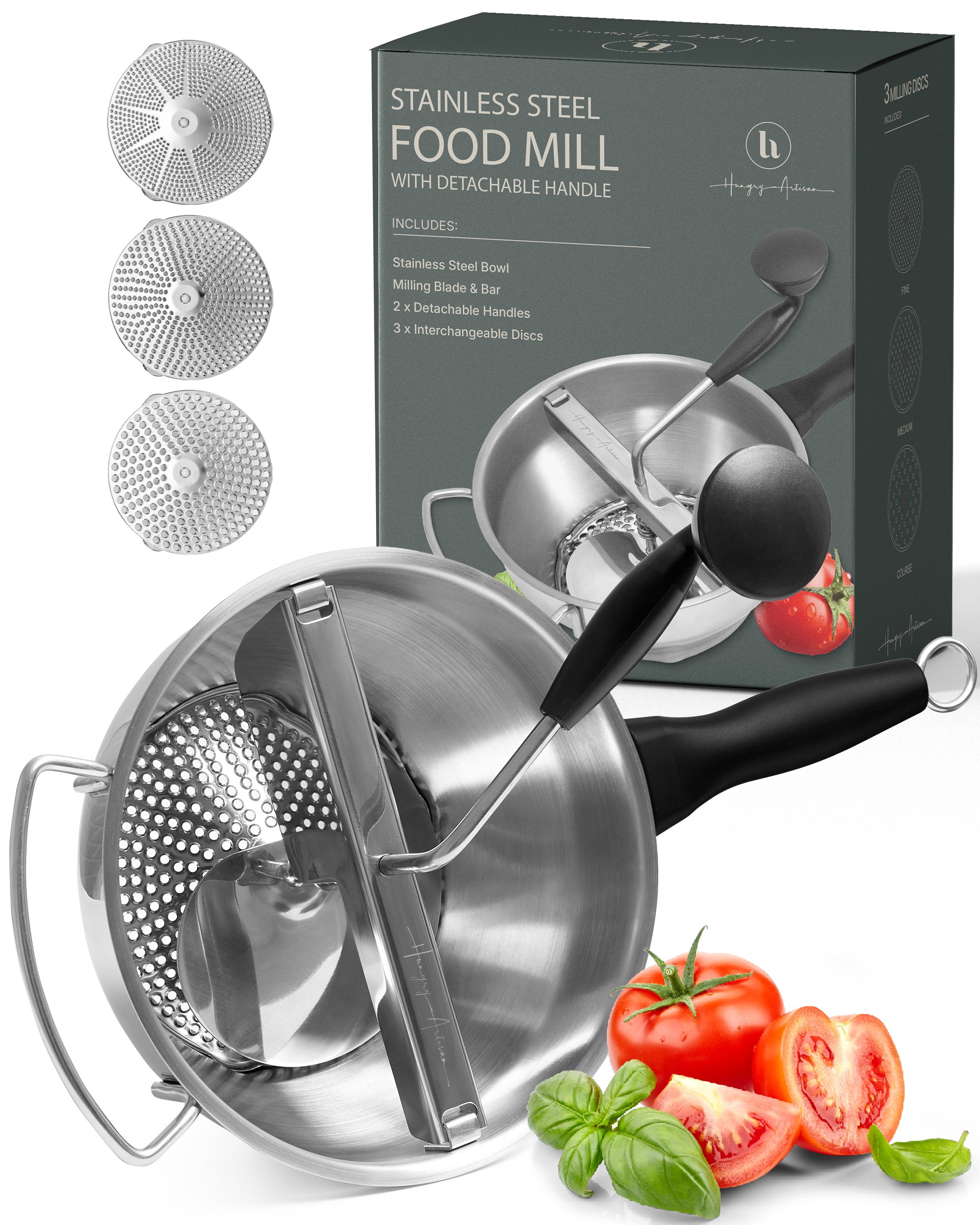 調理器具 ALL_FROMITALY Food Mill with Detachable Handle for Canning | Hungry Artisan