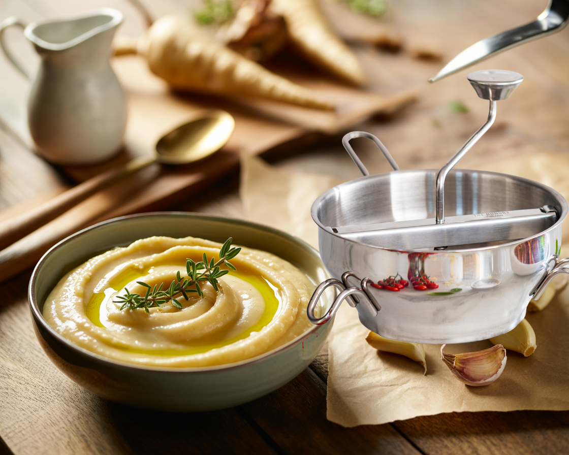 Creamy Roasted Parsnip &amp; Garlic Purée – A Cozy Fall Side Dish