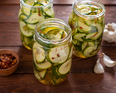 Savory Zucchini Pickles