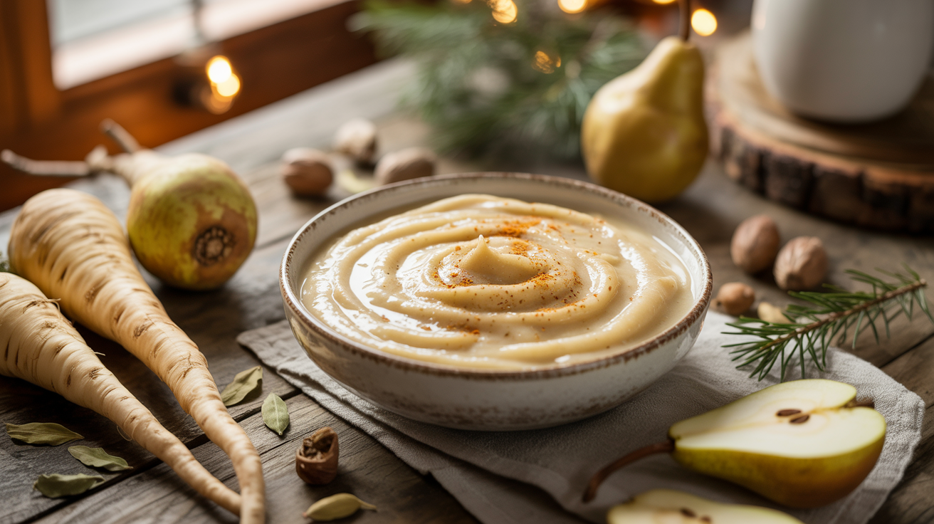 Winter Spiced Parsnip Pear Sauce