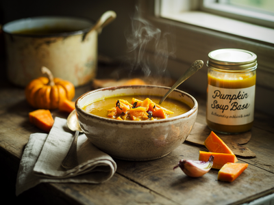 Creamy Roasted Pumpkin Soup Base a Fall Staple for Every Freezer🥣