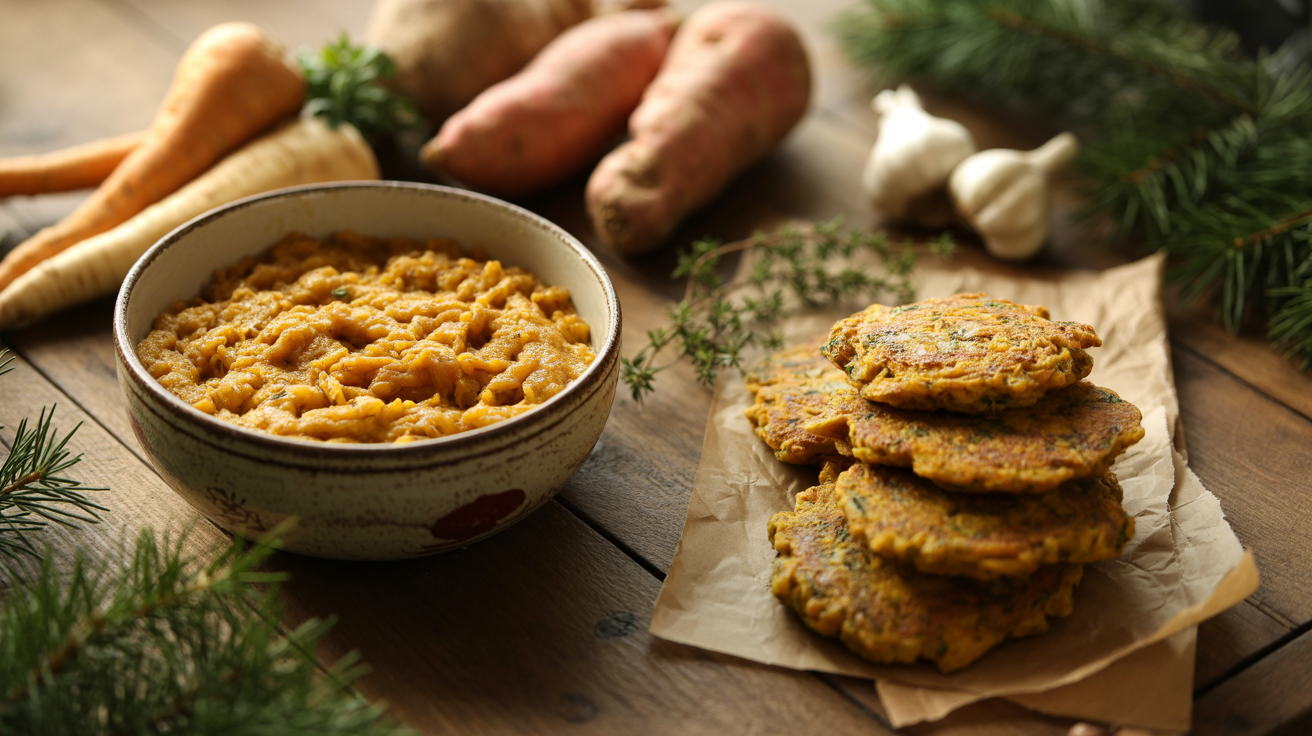 Winter Root Vegetable Pancake Batter Starter