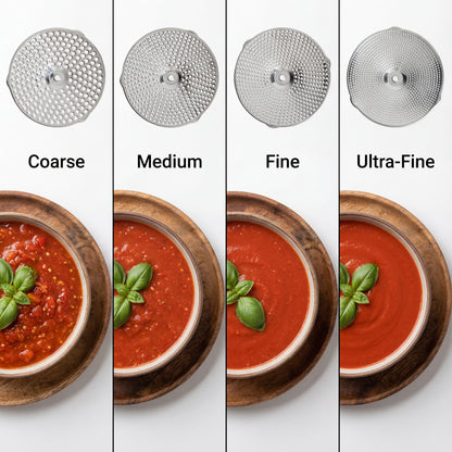 Premium 4-Disc Food Mill — Restaurant-Quality Results