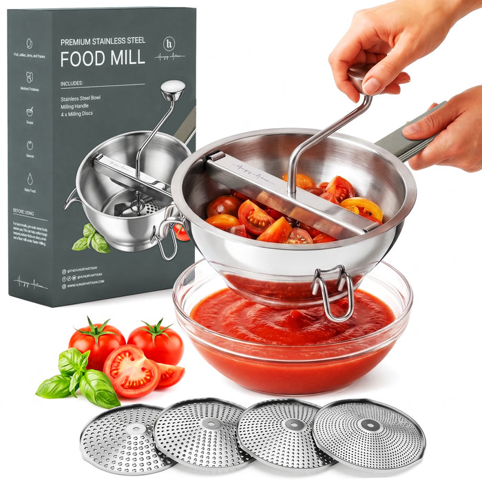 Premium 4-Disc Food Mill — Restaurant-Quality Results