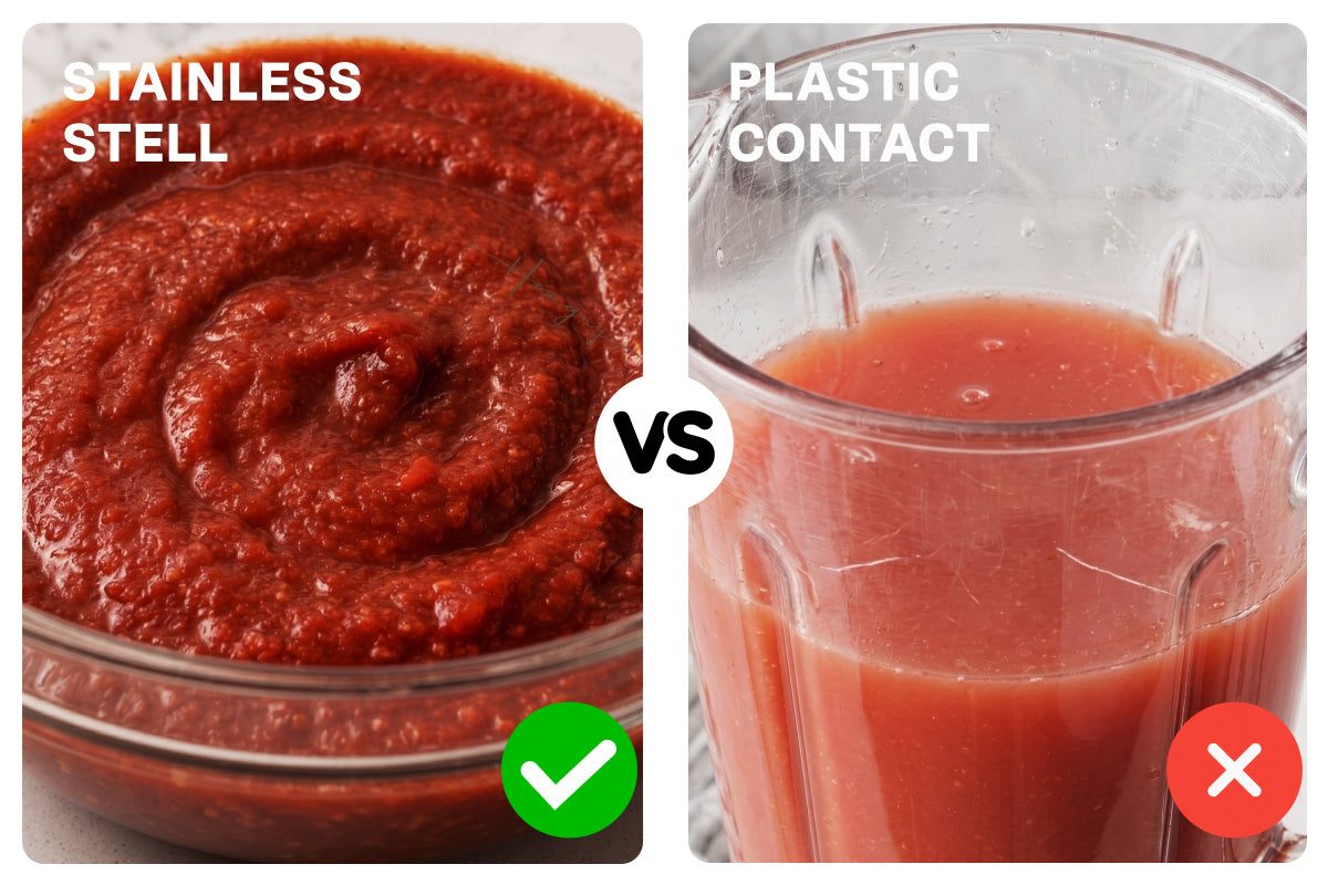 Stainless steel vs plastic contact